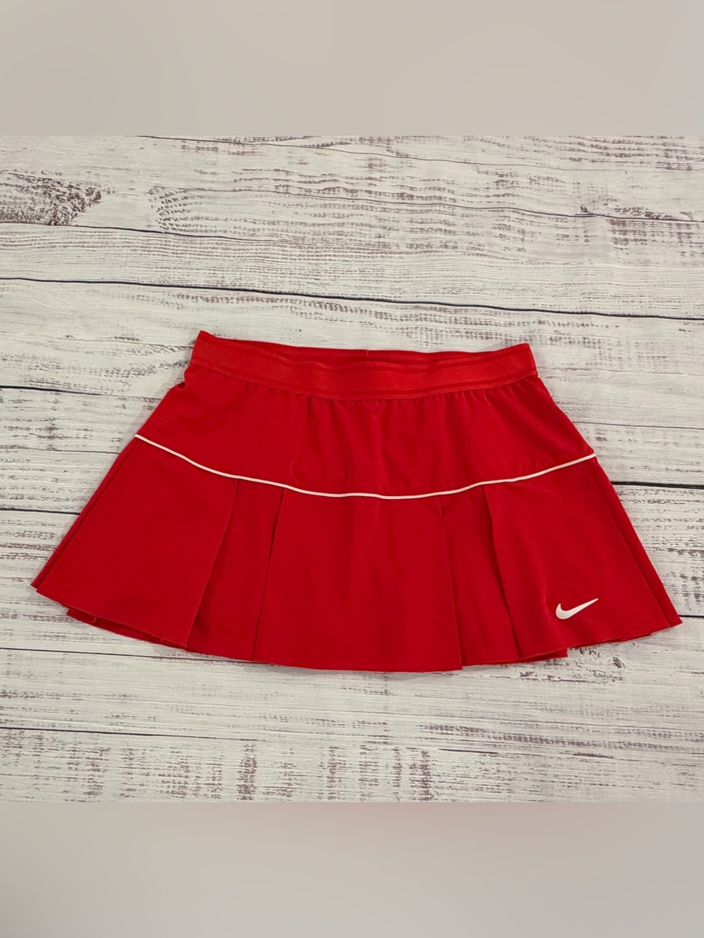Nike Court Dri-FIT Victory Red Pleated Tennis Skort CJ1606-658 Womens XL